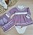Saída de maternidade menina vestido Luna em tricot 6 peças - Imagem 12