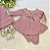 Saída de Maternidade de Menina Vestido Plissado em Tricot 6 peças - Imagem 12