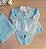 Saída de Maternidade Menina Vestido Tricot Luxo com renda 4 Peças - Imagem 4