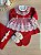 Saída de Maternidade Menina Vestido Tricot Luxo com renda 6 Peças - Imagem 3