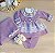 Saída de Maternidade Menina Vestido Tricot Luxo com renda 6 Peças - Imagem 8