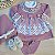 Saída de Maternidade Menina Vestido Tricot Luxo com renda 6 Peças - Imagem 11