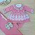 Saída de Maternidade Menina Vestido Tricot Luxo com renda 6 Peças - Imagem 13