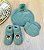 Kit gorro luvas e sapatinhos urso marinheiro - Imagem 4