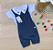 Jardineira Romper Felipe Avião Tricot 2 peças - Imagem 1