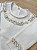 Body off white com gola e punhos com renda dourada - Imagem 5