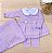Saída de maternidade menina Vestido Florzinhas em tricot 4 peças - Imagem 7