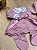 Saída de Maternidade Vestido tricot Rosa Kit Completo 6 peças - Imagem 3
