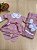 Saída de Maternidade Vestido tricot Rosa Kit Completo 6 peças - Imagem 4
