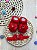Kit Sapatinho Red Charm Pérolas Faixa Bebê 2 Peças - Imagem 3