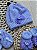 Kit 3 Peças Bebê Lavender Gorro Luvas Sapatinhos Tricô Pérolas - Imagem 5