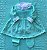 Saída de Maternidade Vestido Menina Pipoca Dinhos Baby 4 peças - Imagem 13
