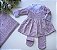 Saída de Maternidade Vestido Menina Pipoca Dinhos Baby 4 peças - Imagem 10