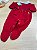 Saída de Maternidade Menina Esther Tamine Vermelho Tricot 3 Peças - Imagem 3