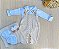 Saída de Maternidade Menino Jardineira Urso Príncipe Dinhos Baby 6 Peças - Imagem 7