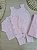 Saída de maternidade menina conjunto pipoca tricot 3 peças - Imagem 4