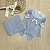 Saída de maternidade de menina vestido plissado em tricot 4 peças - Imagem 9
