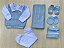 Saída de maternidade menino em tricot Sanches Baby 7 peças completa - Imagem 7