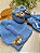 kit gorro + luvas + sapatinhos em tricot com aplique de urso - Imagem 3