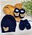 kit gorro + luvas + sapatinhos em tricot com aplique de urso - Imagem 6