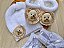 kit gorro + luvas + sapatinhos em tricot com aplique de leão - Imagem 3