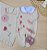Saída de maternidade menina bordado de flores em tricot 5 peças - Imagem 10
