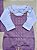 Saída de Maternidade Menina Jardineira Tricot 3 Peças - Dinhos Baby - Imagem 3