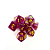 Central Dice - Kit Dados RPG: Glitter Roxo e Dourado - Imagem 1