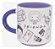 Caneca Grafite Ícones Friends - 500ml - Zonacriativa - Pronta Entrega - Imagem 2