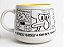 Caneca Cerâmica Bob Esponja e Amigos Moma 500ml Branca - Zonacriativa - Pronta Entrega - Imagem 1