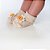 MEIA BICHINHO RN FEM PIMPOLHO OFF WHITE/FLOR - Imagem 2