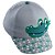 Boné Infantil Lúdico Masculino Pimpolho Cinza Jacaré 3D - Imagem 1