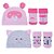 KIT GORRO E MEIA BICHINHO RN FEM PIMPOLHO ROSA/PANDA - Imagem 4