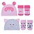 KIT GORRO E MEIA BICHINHO RN FEM PIMPOLHO CINZA/GATA - Imagem 4
