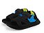SANDALIA BIBI PAPETE MOVE TECIDO PRETO / AZUL AQUA - Imagem 5