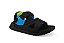 SANDALIA BIBI PAPETE MOVE TECIDO PRETO / AZUL AQUA - Imagem 4