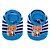 MEIA SAPATILHA APLIQUE 16-20 MASCULINA PIMPOLHO AZUL/RAPOSA - Imagem 3