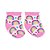 KIT MEIA PRESENTE 4 PARES RECÉM NASCIDO 00-15 FEM PIMPOLHO ROSA/ROSA/ROSA/ROSA - Imagem 5