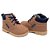 BOTA COTURNO PIMPOLHO CARAMELO COM AZUL MARINHO - Imagem 2