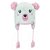 GORRO LUDICO 03-06 ANOS FEMININO PIMPOLHO ROSA URSO - Imagem 1