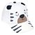 Boné Infantil Lúdico Masculino Pimpolho Off White Tigre com Orelinhas - Imagem 1
