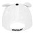 Boné Infantil Lúdico Masculino Pimpolho Off White Tigre com Orelinhas - Imagem 2