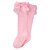 MEIA 3/4 LISA COM LACO 21-25 FEMININO PIMPOLHO ROSA - Imagem 1