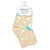 Kit com 3 pares de meias tam 21 ao 25 masculinas Pimpolho Foguete Bege e Azul - Imagem 4