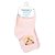Kit com 3 pares de meias tam 21 ao 25 femininas Pimpolho Capivara Rosa - Imagem 4