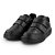 Tenis Bibi School Couro Preto com Velcro e Sola Reta - Imagem 2