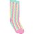Meia 23 - 29 Worls Colors 3/4 Ondas Coloridas Candy Colors - Imagem 1