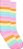 Meia 23 - 29 Worls Colors 3/4 Listrada Listras Coloridas Candy Colors - Imagem 1
