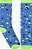 Meia 23 - 29 Worls Colors 3/4 Azul com Bolas e Monstro - Imagem 1