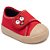 Tênis Pimpolho Smile Vermelho Carinha com Velcro - Imagem 1